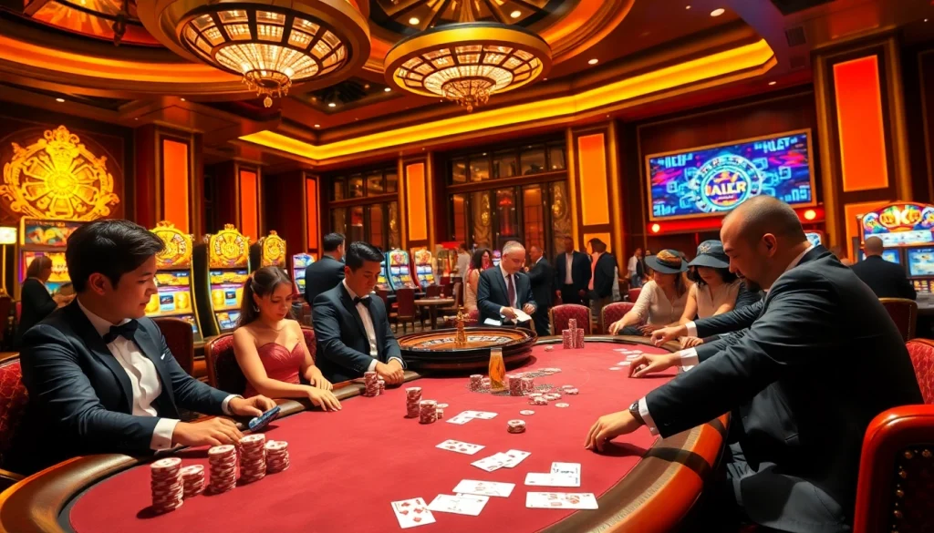 The casino ambiance featuring players at a poker table and a roulette wheel showcases gambling action at https://ketowqeg.uk.com/.