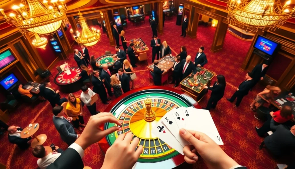 Experience the thrill of casino gaming at 88aa.com with players placing bets at a roulette table in a vibrant atmosphere.