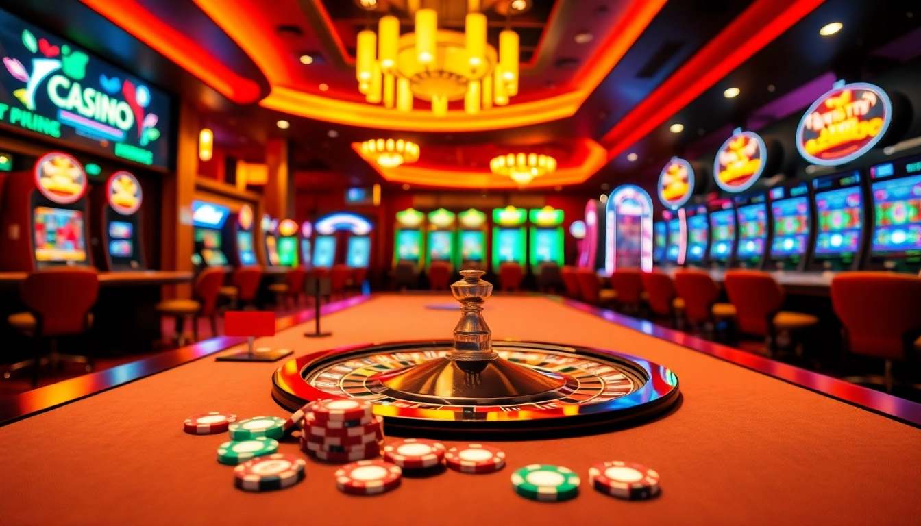 Explore the vibrant world of 789betthailan com, featuring an exhilarating casino atmosphere with roulette and slot machines.