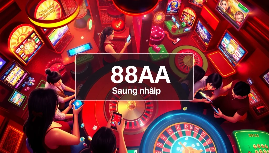 Experience the electrifying atmosphere of online gambling with 88AA đăng nhập, where players immerse in exciting casino games.