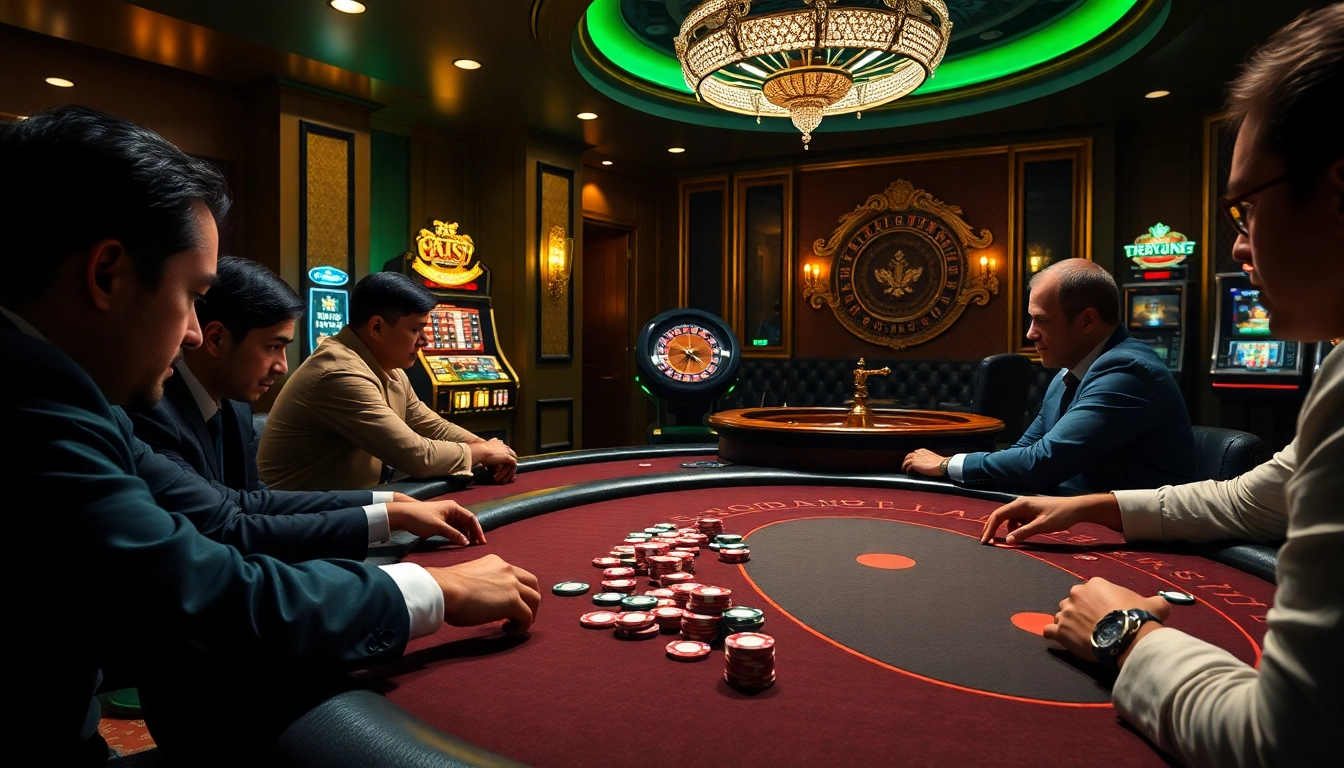Experience thrilling poker gameplay at https://betvisa.charity/ with vibrant chips and intense players.